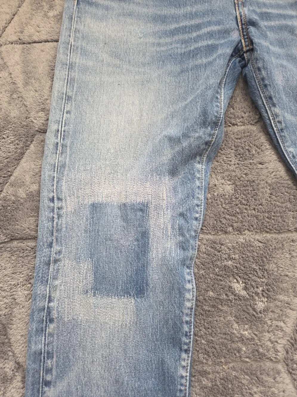 Levi's Selvedge Patchwork Rare Sample Jeans 32x32 512 Slim Tapered Fit Grunge